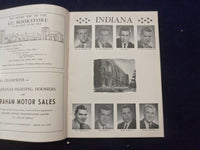 1960 OCT 22 FOOTBALL PROGRAM - INDIANA VS. MICHIGAN STATE-HERB ADDERLEY-SP 5454W