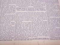 1931 OCTOBER 20 NEW YORK TIMES - 10,000 MOURNERS PASS EDISON'S BIER - NT 5013