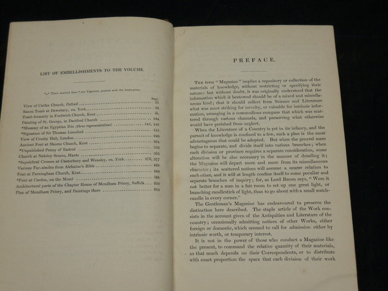 1836 THE GENTLEMAN'S MAGAZINE HISTORICAL CHRONICLE BOUND VOLUME - KD 3370G