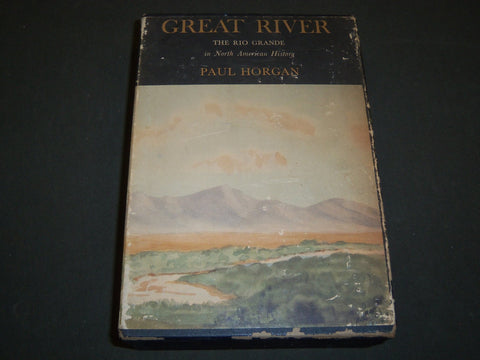 1954 GREAT RIVER BOXED SET BY PAUL HORGAN BOXED SET OF 2 VOLUMES - KD 2526