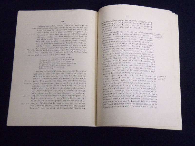 1888 THE UNITY OF THE CHURCH BOOK BY REV. GEORGE BOARDMAN - J 8867
