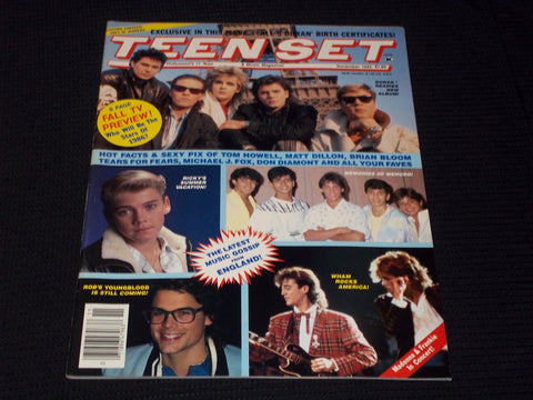 1985 NOVEMBER TEEN SET MAGAZINE - DURAN DURAN MENUDO FRONT COVER - E 15277
