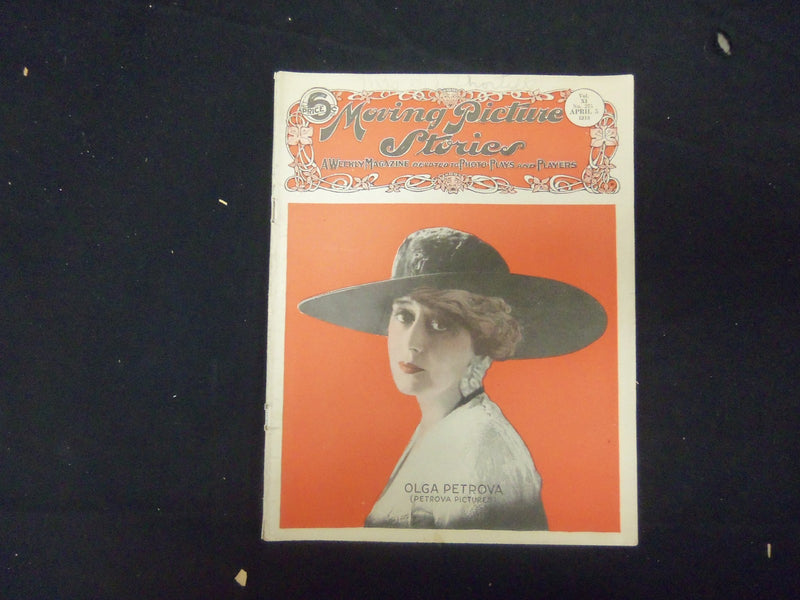 1918 APRIL 5 MOVING PICTURE STORIES MAGAZINE - OLGA PETOVA - ST 2435