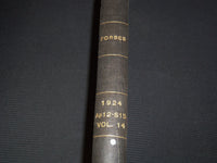 1924 APRIL 12-SEPTEMBER 15 FORBES MAGAZINE BOUND VOLUME - NICE ADS - R 10G