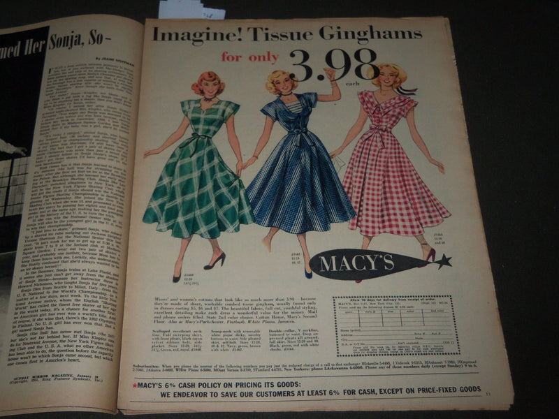 1951 JANUARY 28 SUNDAY MIRROR MAGAZINE SECTION - JUNE ALLYSON COVER - J 2994