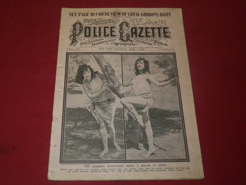 1922 APRIL 1 THE NATIONAL POLICE GAZETTE MAGAZINE - CHICAGO CUBS - B 5736