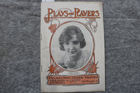 1914 NOV 2 PLAYS AND PLAYERS THEATRE PROGRAM MAGAZINE - HAZEL DAWN COVER- K 2722