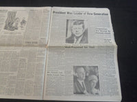1963 NOV 23 DAILY LOCAL NEWS NEWSPAPER- JFK BODY TAKEN TO WHITE HOUSE - NP 5802