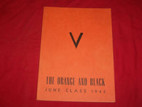1943 THE ORANGE AND BLACK WOODROW WILSON HS YEARBOOK - CAMDEN, NJ - YB 1806
