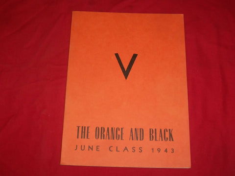 1943 THE ORANGE AND BLACK WOODROW WILSON HS YEARBOOK - CAMDEN, NJ - YB 1806