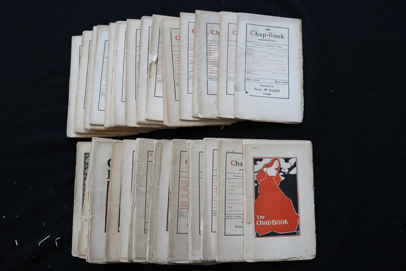 1894-1896 THE CHAP BOOK - SEMI-MONTHLY - LOT OF 38 - O 3717