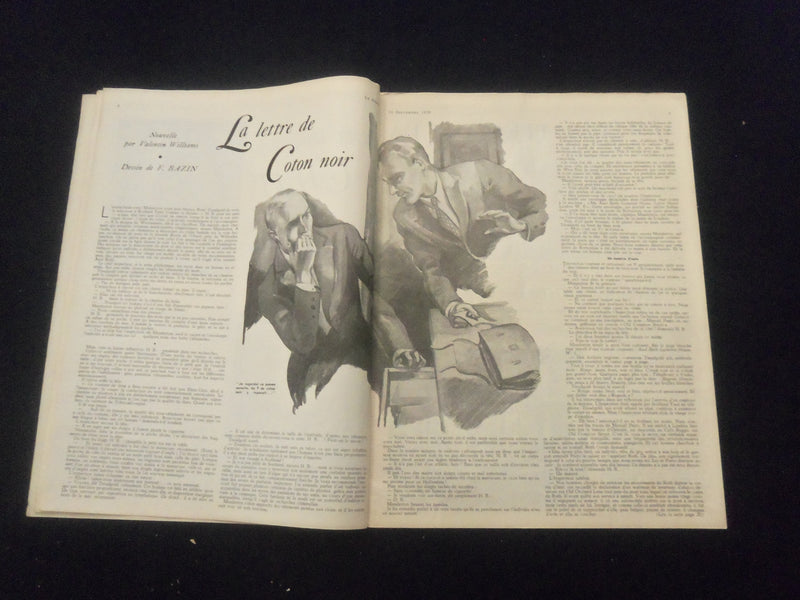 1939 SEPTEMBER 16 LE SAMEDI MAGAZINE - GARY COOPER COVER - FRENCH TEXT - B 439Y