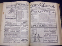 1904 THE SCHOOL JOURNAL MAGAZINE BOUND VOLUME NO. 68 & 69 LOT OF 2 - KD 3215