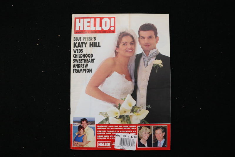 1999 MARCH 20 HELLO! MAGAZINE - KATY HILL & ANDREW FRAMPTON COVER - E 25774