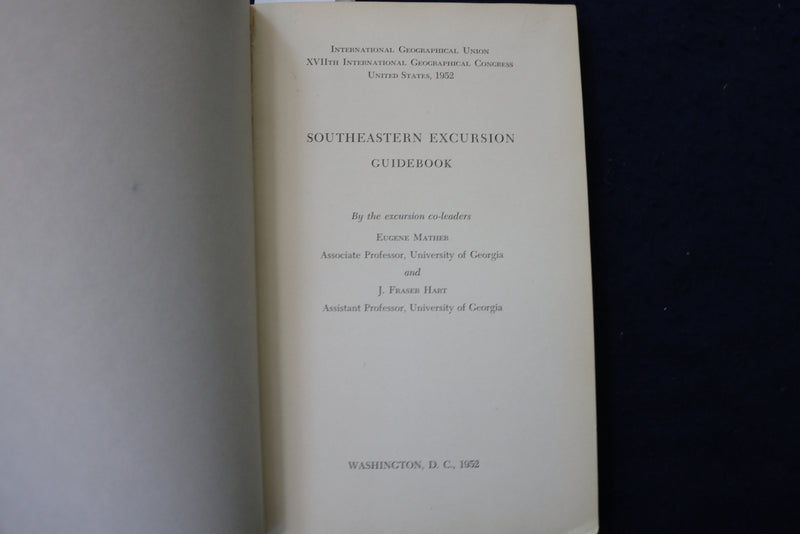 1952 SOUTHERN EXCURSION GUIDEBOOK - SOFTCOVER BOOK - K 1410