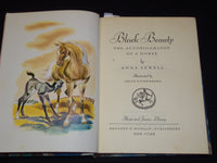 1945 BLACK BEAUTY HARDCOVER BOOK BY ANNA SEWELL - FRITZ EICHENBERG - KD 7948