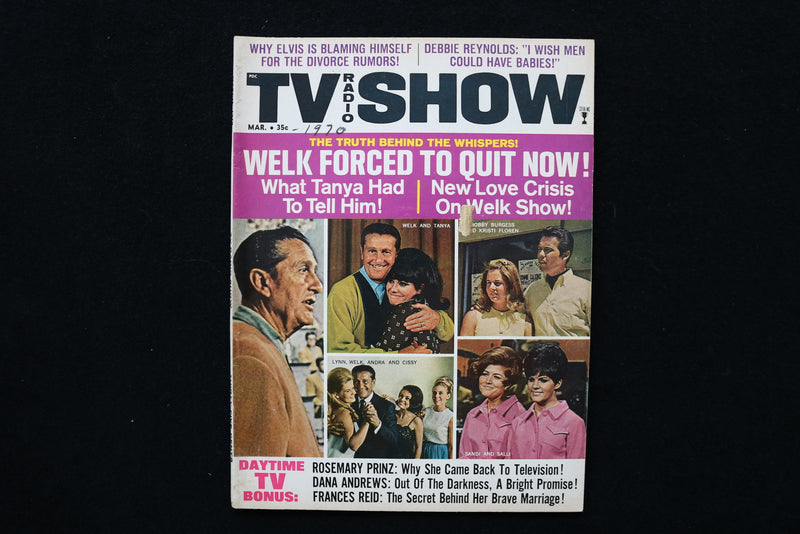 1970 MARCH TV RADIO SHOW MAGAZINE - LAWRENCE WELK COVER - E 24361