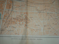 1929-1930 ROMA FOLD-OUT COLOR MAP - ITALY - J 3967