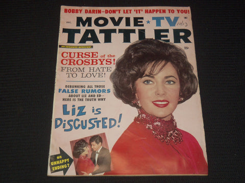 1960 DECEMBER MOVIE TV TATTLER MAGAZINE - LIZ TAYLOR COVER - E 14306