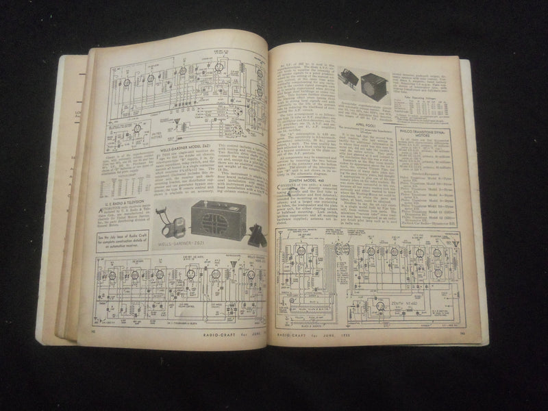 1933 JUNE RADIO-CRAFT MAGAZINE - AUTO-RADIO NUMBER - B 433L