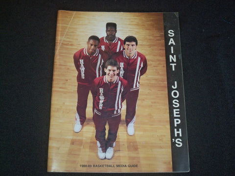 1988-1989 ST. JOSEPH'S UNIVERSITY BASKETBALL MEDIA GUIDE - ST 6352