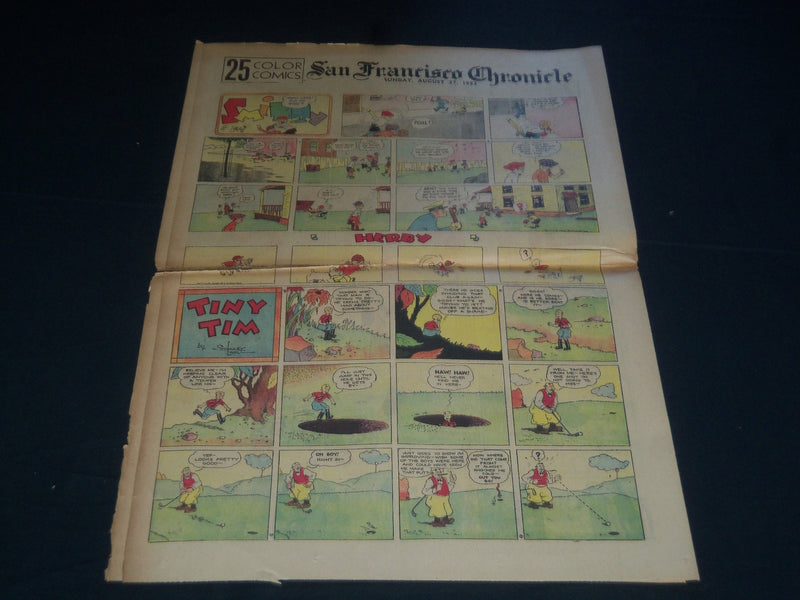 1933 AUGUST 27 SAN FRANCISCO CHRONICLE SUNDAY COLOR COMICS - NP 3730