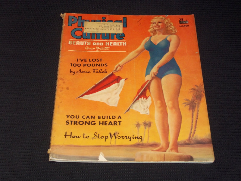 1941 MARCH PHYSICAL CULTURE MAGAZINE NICE EXERCISE WORKOUT ISSUE - E 3744