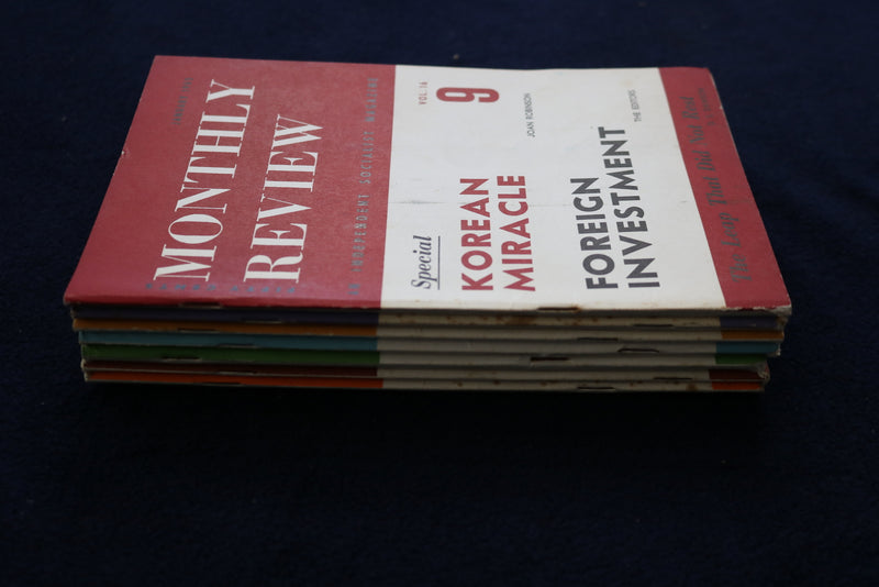 1965 MONTHLY REVIEW, AN INDEPENDENT SOCIALIST MAGAZINE - LOT OF 7 - O 3608