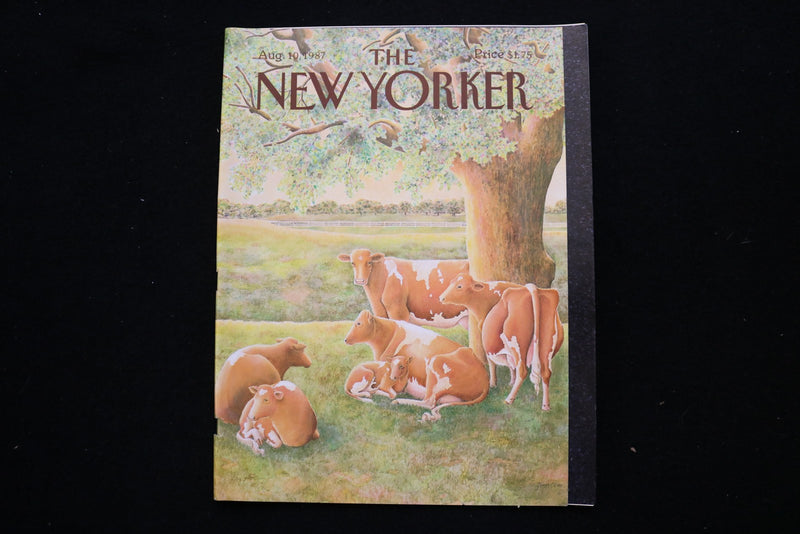 1987 AUGUST 10 NEW YORKER MAGAZINE - GREAT ILLUSTRATED COVER - NY 3289