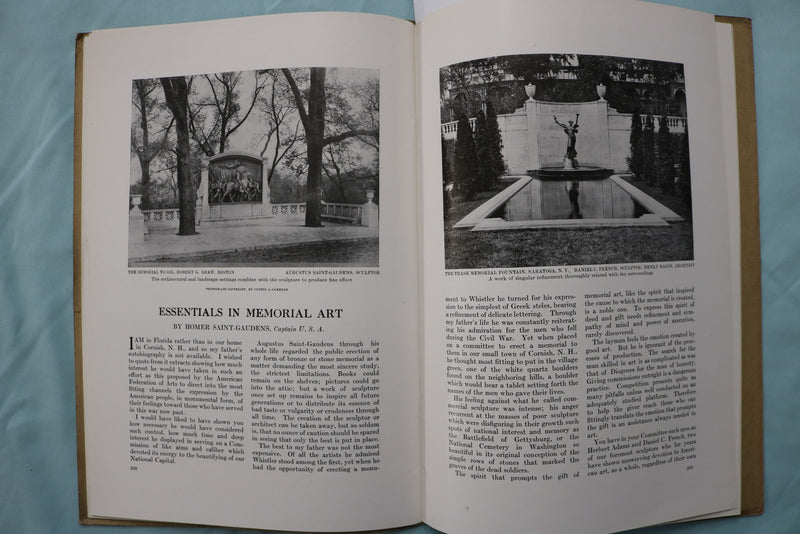 1919 MAY THE AMERICAN MAGAZINE OF ART - WAR MEMORIALS - K 3277