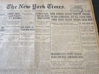 1921 DECEMBER 23 NEW YORK TIMES - FOUR POWERS OPPOSE PLEA OF BRITAIN - NT 6146