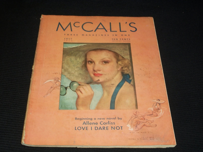 1936 JULY MCCALL'S MAGAZINE - NEYSA MCMEIN BEAUTIFUL FRONT COVER - E 1046