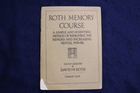 1918 ROTH MEMORY COURSE - SEVEN LESSONS - SOFTCOVER BOOKS - LOT OF 7 - K 1350