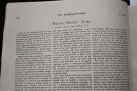 1896 JULY 9 THE CONGREGATIONALIST MAGAZINE - HARRIET BEECHER STOWE COVER- K 2482