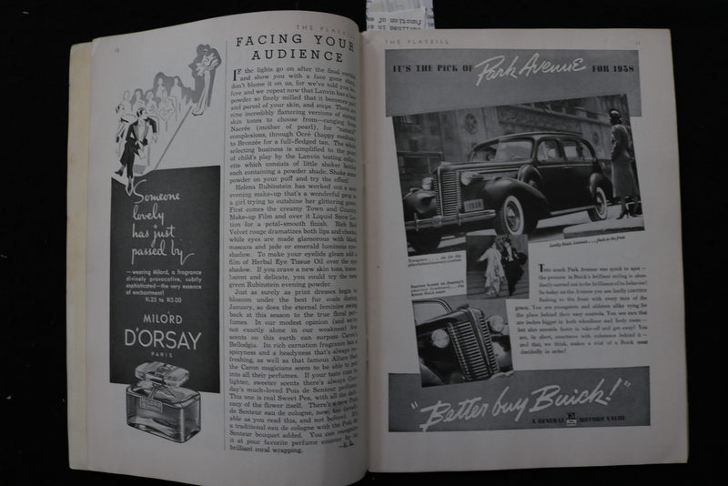 1938 I'D RATHER BE RIGHT PROGRAM- THE PLAYBILL-GEORGE M. COHAN -LOT OF 2- K 3049