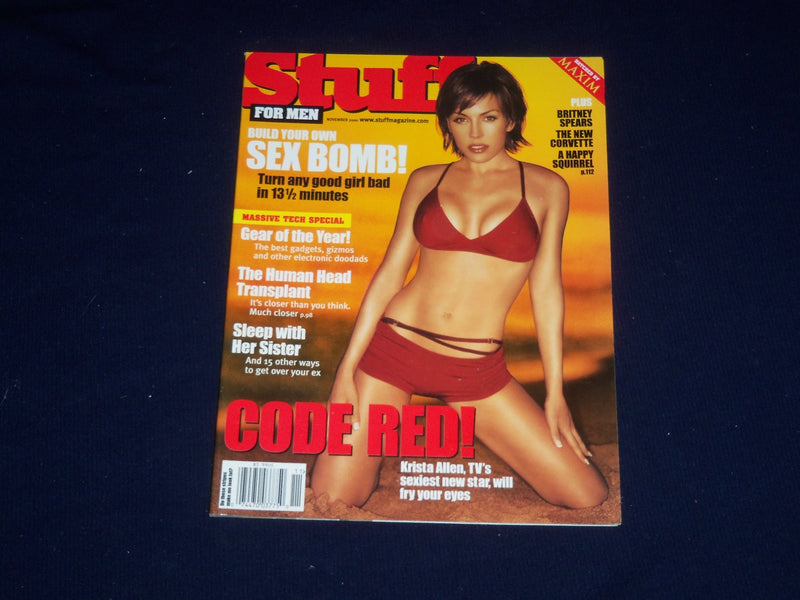 2000 NOVEMBER STUFF MAGAZINE - KRISTA ALLEN COVER - SP 5095