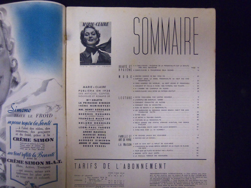 1938 FEBRUARY 11 MARIE CLAIRE MAGAZINE - ILLUSTRATIONS, STORIES & ADS - ST 3566