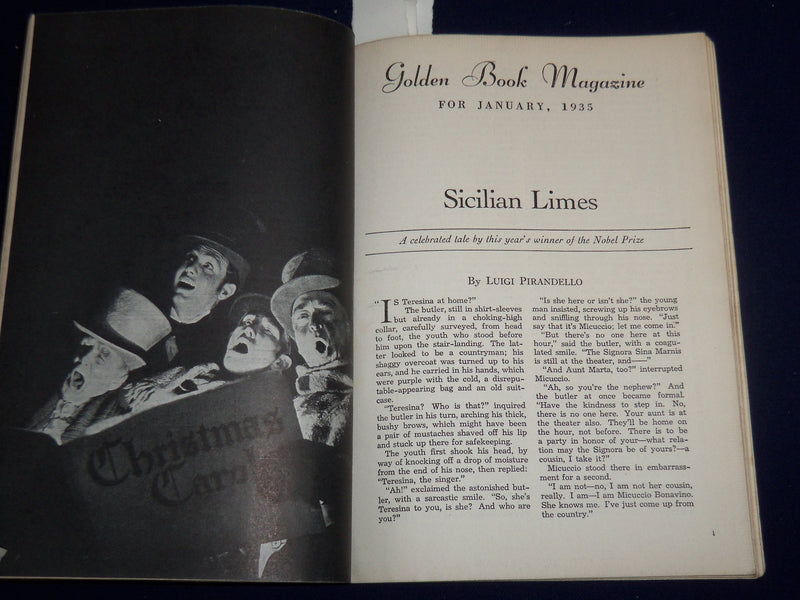 1935 JANUARY GOLDEN BOOK MAGAZINE - MANN - PIRANDELLO - ST 3367D