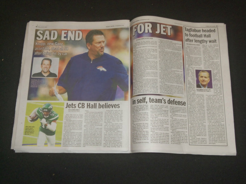 2021 JULY 23 NEW YORK DAILY NEWS NEWSPAPER - NFL: GET VACCINATED OR NO PAY