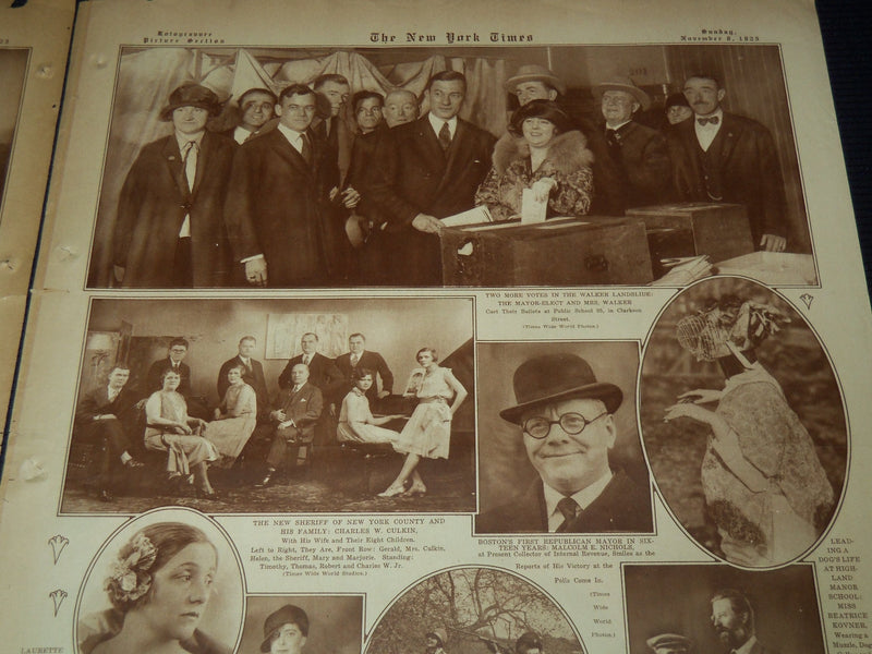 1925 NOVEMBER 8 NEW YORK TIMES PICTURE SECTION - SARGENT'S MURALS - NT 9489