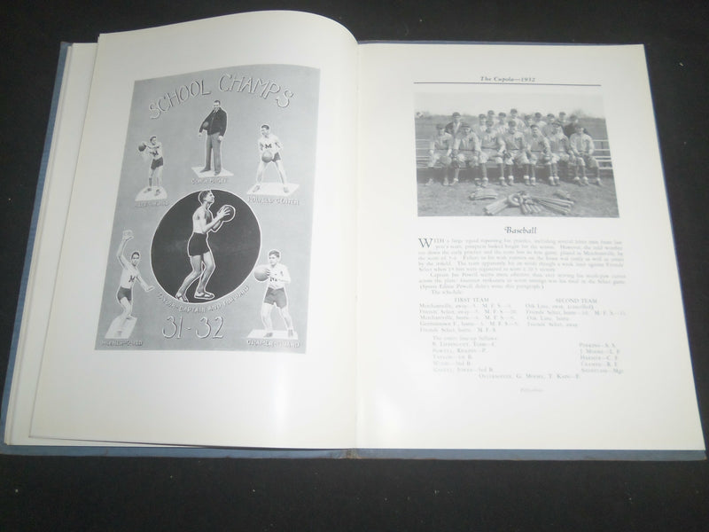 1932 THE CUPOLA MOORESTOWN FRIENDS' SCHOOL YEARBOOK - MOORESTOWN, NJ - YB 2563
