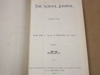 1903 THE SCHOOL JOURNAL MAGAZINE BOUND VOLUME NO. 66 & 67 LOT OF 2 - KD 3216