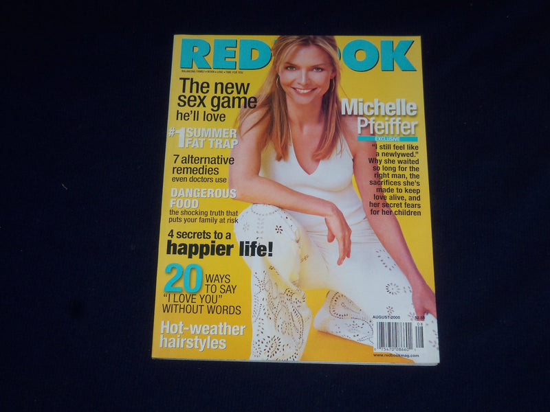 2000 AUGUST REDBOOK MAGAZINE - MICHELLE PFEIFFER COVER - SP 6030