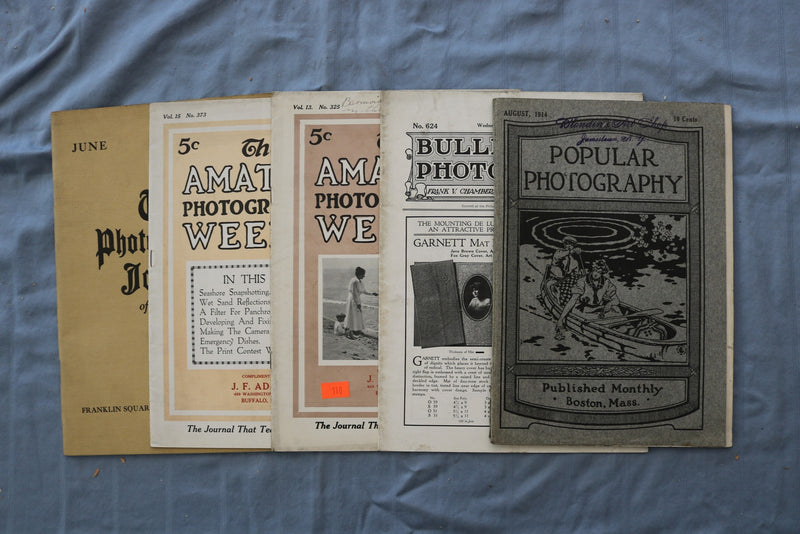1914-1921 PHOTOGRAPHY MAGAZINES - LOT OF 5 - O 3833