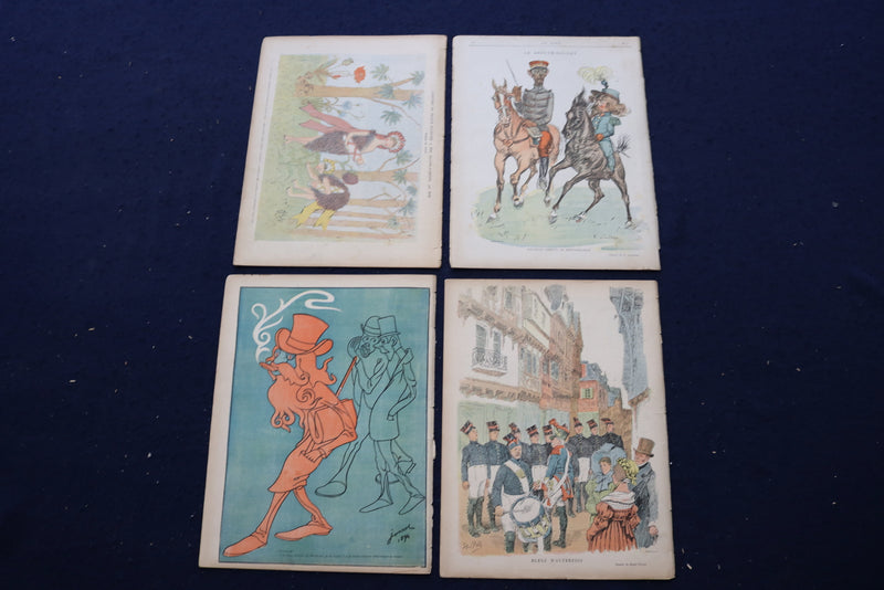 1894 LE RIRE JOURNAL HUMORISTIQUE MAGAZINE - FRENCH - FIRST 4 ISSUES - O 3620