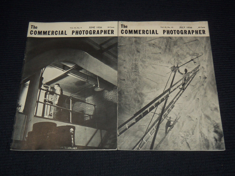 1936 THE COMMERCIAL PHOTOGRAPHER MAGAZINE LOT OF 6 ISSUES - O 3784