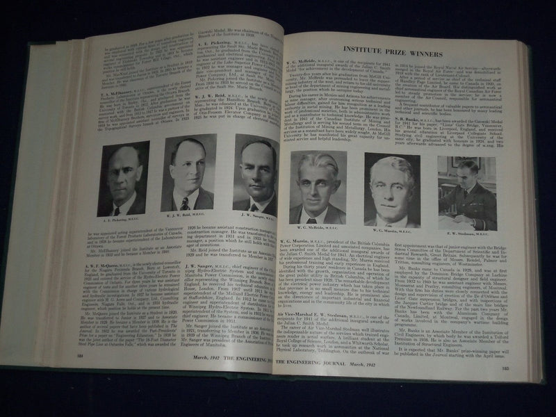 1942 THE ENGINEERING JOURNAL BOUND VOLUME NO. 25 - NICE ADS + COVERS - KD 1405