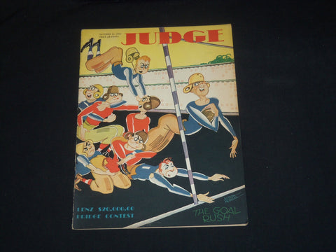 1930 OCTOBER 11 JUDGE MAGAZINE - THE GOAL RUSH - ST 5652