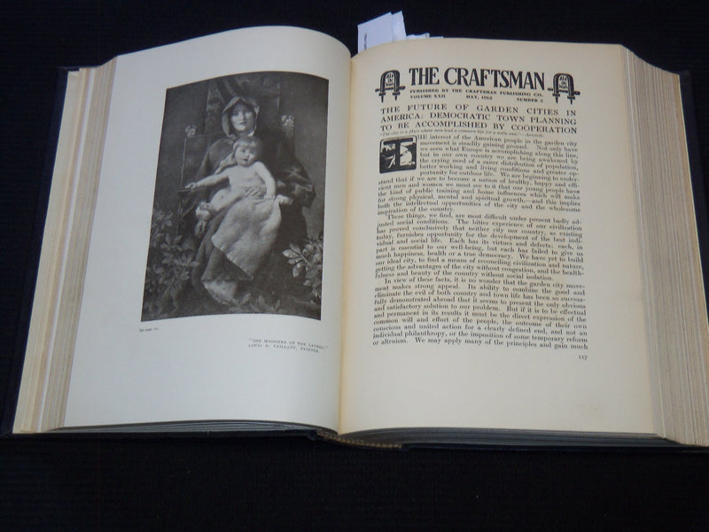 1912 APRIL-SEPTEMBER THE CRAFTSMAN MAGAZINE BOUND VOLUME - KD 7890