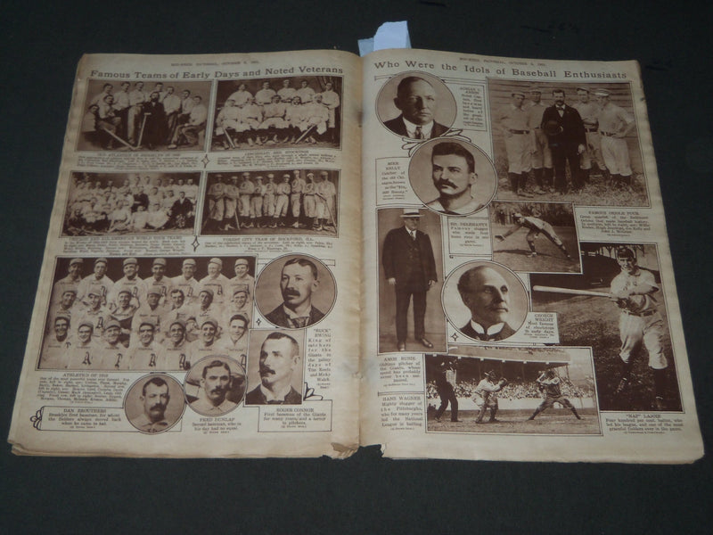 1921 OCTOBER 6 MID-WEEK PICTORIAL MAGAZINE SECTION - BASEBALL NUMBER - J 3253